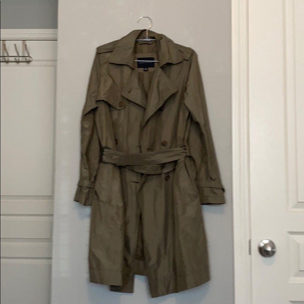 BANANA REPUBLIC Trench Jacket Belted Army Green